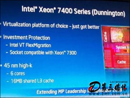 英特尔CPU: Intel六核心45nm服务器CPU 本月15号发布