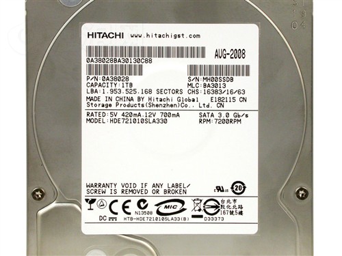 1TB/7200ת/32M/(HDE721010SLA330)Ӳ 