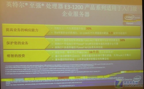 英特尔入门级E3问世  渠道市场新品就绪 