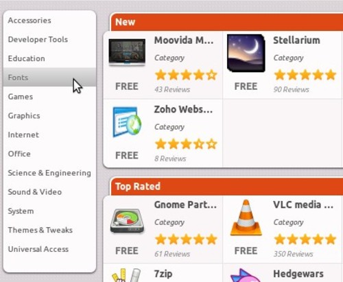 [多图]Ubuntu 软件中心新版 现身11.04 
