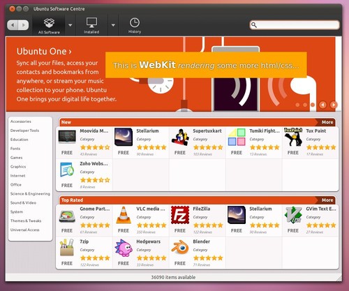 [多图]Ubuntu 软件中心新版 现身11.04 