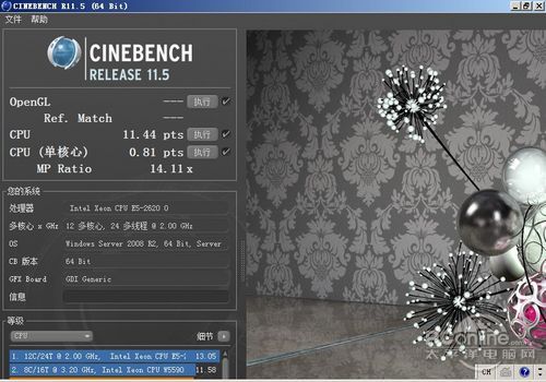 I620-A15 CineBench R1